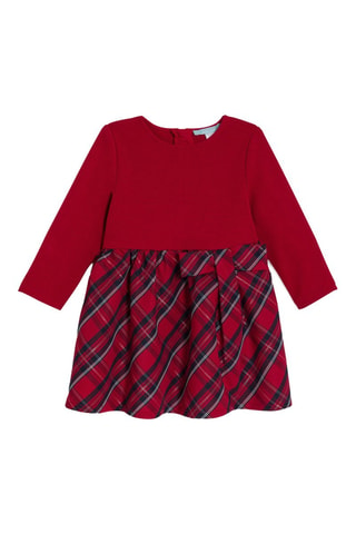 Vestido combinado - Rojo - Obaïbi
