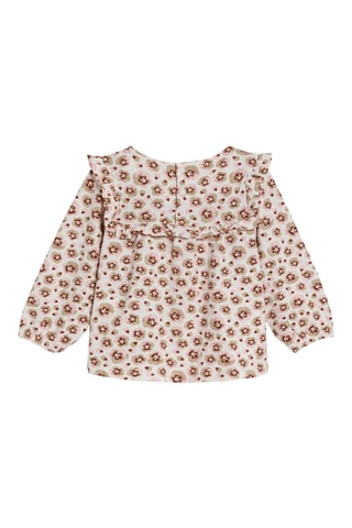Blusa - Beige y blanco - Obaïbi