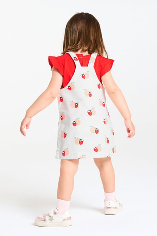 Camiseta y pichi - Blanco y rojo - Obaïbi