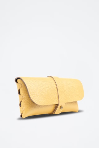 Pochete de couro - Amarelo-claro