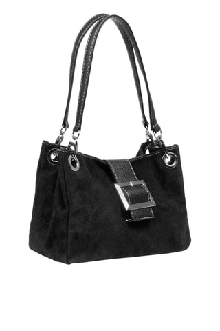 Mala de ombro em nobuck Preto - Preto