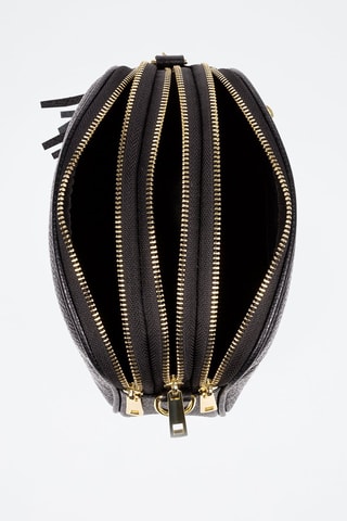 Mala a tiracolo de couro Preto - Firenze Artegiani - Preto