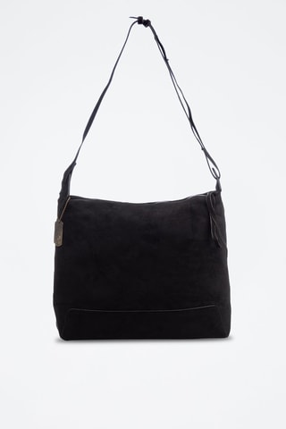 Mala de ombro em couro Atella - Preto - Preto