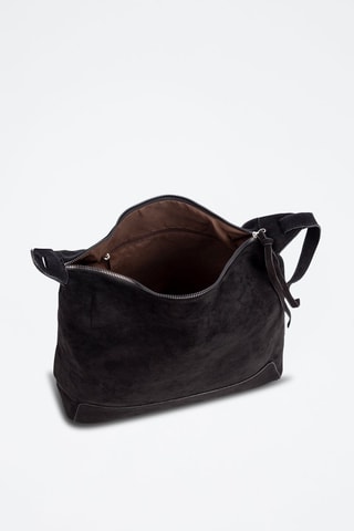 Mala de ombro em couro Atella - Preto - Preto