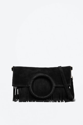 Mala em nobuck Amendolara Preto - Preto