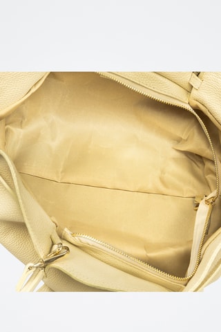 Mala shopper em couro Bema - Amarelo