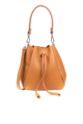 Mala bucket de couro Castanho - Firenze Artegiani - Castanho