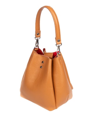 Mala bucket de couro Castanho - Firenze Artegiani - Castanho