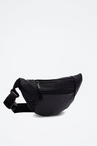 Bolsa de cintura em couro Atripalda - Preto - Preto