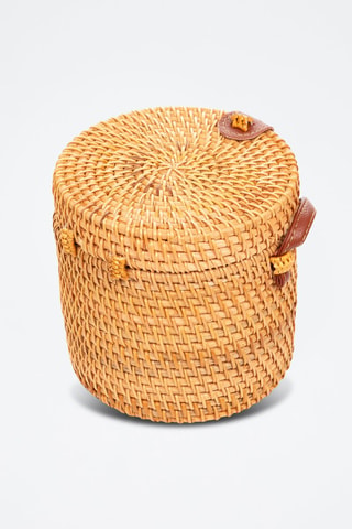 Mala bucket Zagarise - Bege - Bege e castanho