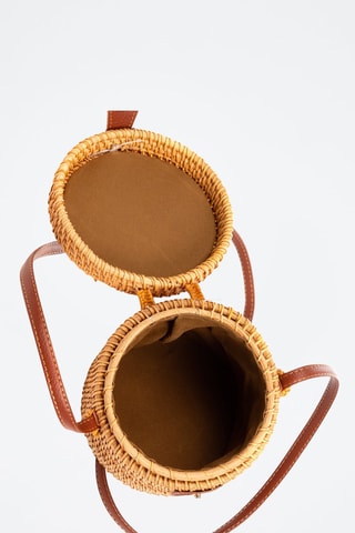 Mala bucket Zagarise - Bege - Bege e castanho