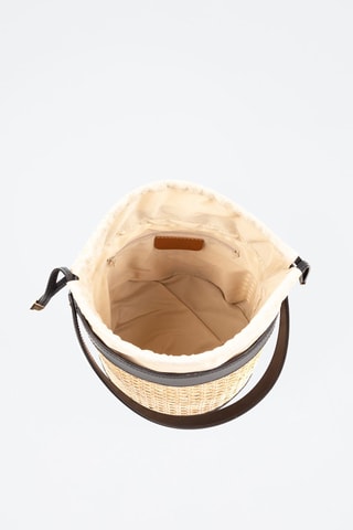 Mala bucket em couro Apiro Preto - Preto