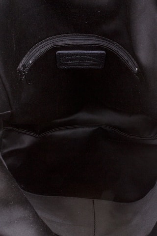 Mochila em couro Preto - Preto e vermelho