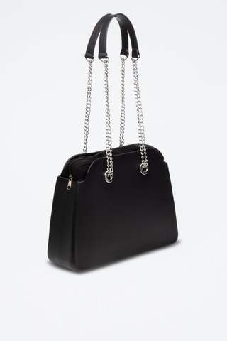 Sac porté épaule et pochette Libelulla - Noir et argenté