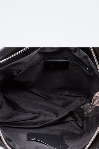 Mala shopper em couro Filippa 
Prateado - Prateado