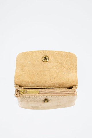Porta-moedas em couro Alpignano - Dourado - Dourado