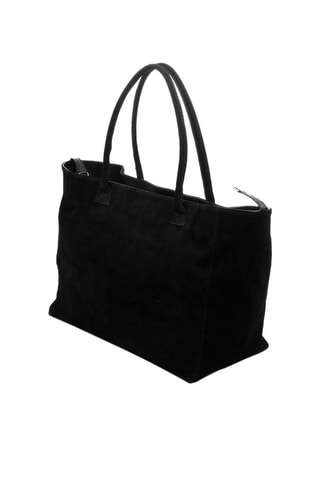 Mala shopper de nobuck Preto - Firenze Artegiani - Preto
