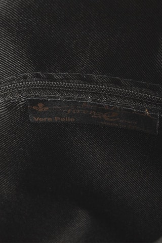 Mochila em couro Camel - Castanho e vermelho