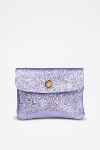 Porta-moedas de couro Alpignano - Violeta - Violeta