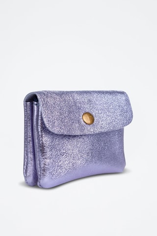 Porta-moedas de couro Alpignano - Violeta - Violeta