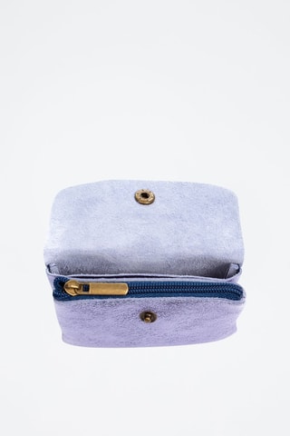 Porta-moedas de couro Alpignano - Violeta - Violeta