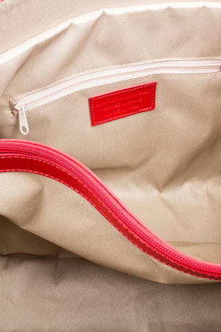 Mala shopper de couro Vermelho - Vermelho