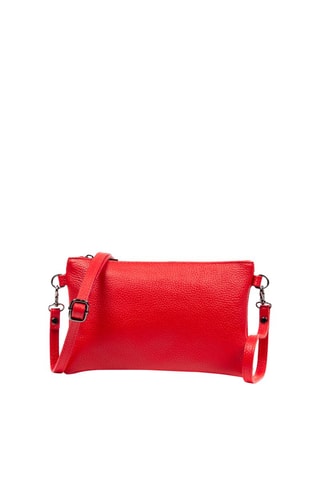 Mala a tiracolo em couro Vermelho - Firenze Artegiani - Vermelho