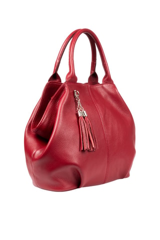 Mala em couro - Vermelho  - Vermelho