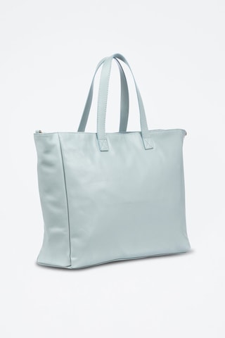 Mala shopper de couro Balsorano - Azul-celeste - Azul e dourado