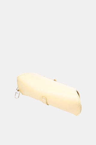 Estojo para óculos em couro - Amarelo