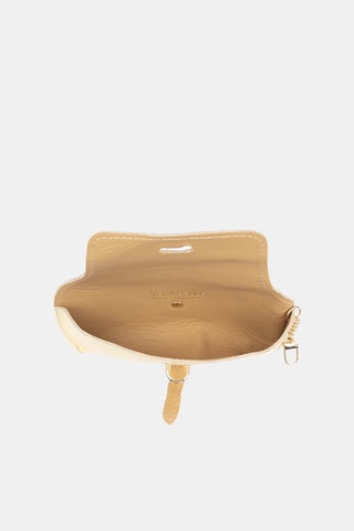 Estojo para óculos em couro - Amarelo