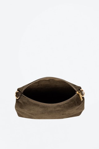 Mala em nobuck Amendolara Castanho - Firenze Artegiani - Verde-escuro