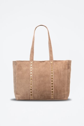 Mala shopper de couro Alonte Toupeira - Firenze Artegiani - Castanho