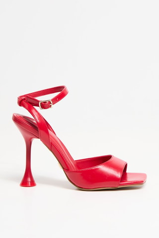Sandales à talons - Rouge
