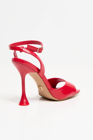 Sandales à talons - Rouge