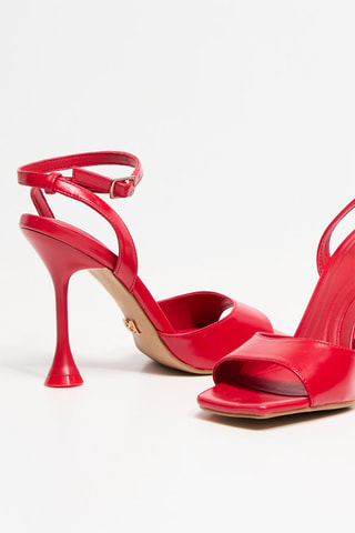 Sandales à talons - Rouge