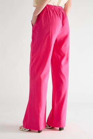 Pantalon carotte taille haute - Fuchsia