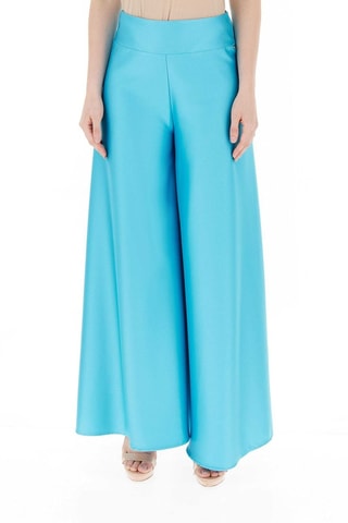 Pantalon taille haute - Turquoise