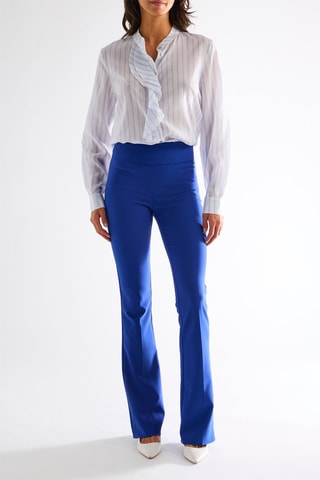 Pantalon taille haute - Bleu roi