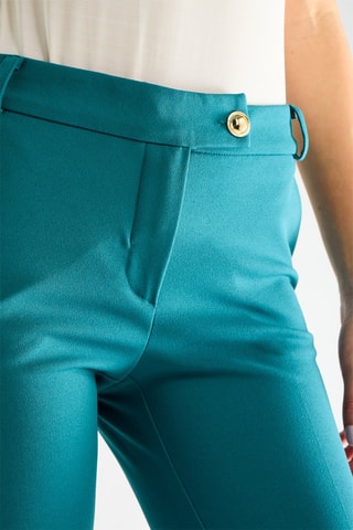 Pantalon slim - Vert canard