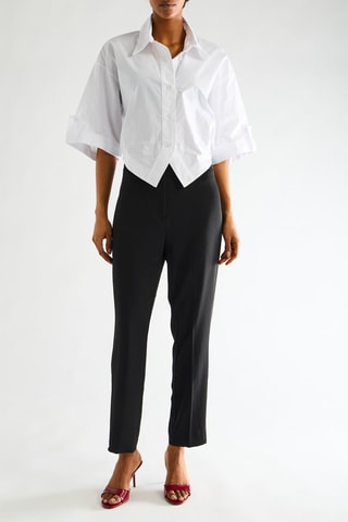 Pantalon taille haute - Noir