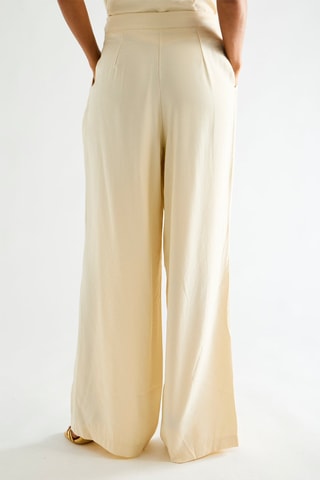 Pantalon taille haute - Ivoire