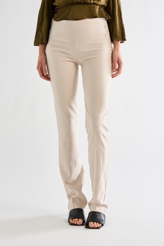 Pantalon taille haute - Beige