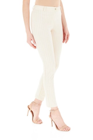 Pantalon 7/8 taille haute - Beige