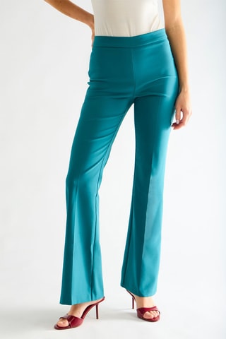 Pantalon taille haute - Vert