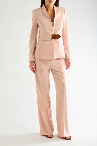 Pantalon taille haute - Rose