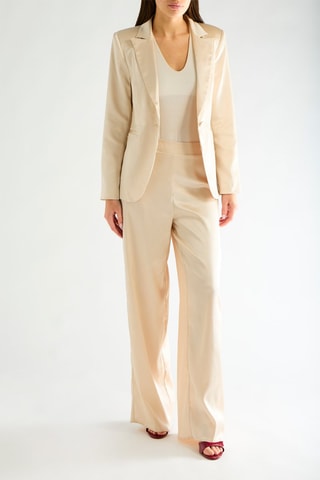 Pantalon taille haute - Beige