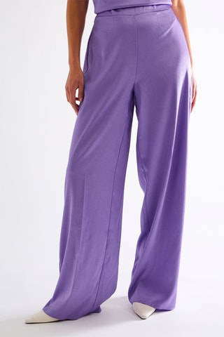 Pantalon taille haute - Violet