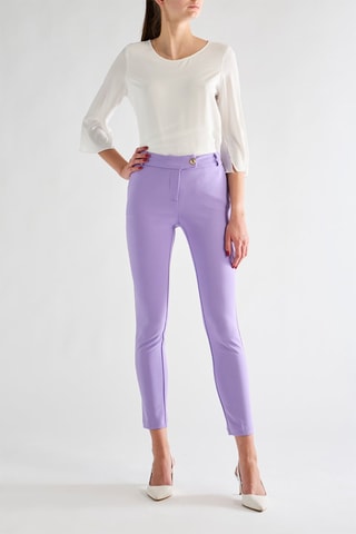 Pantalon slim - Mauve