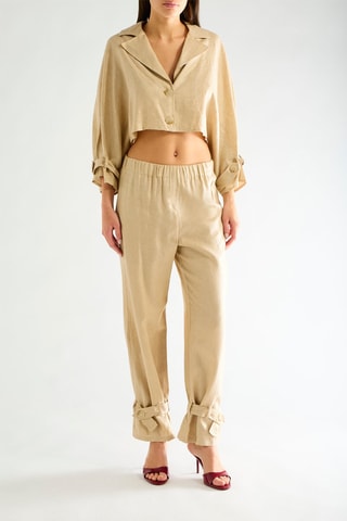Pantalon en lin - Doré